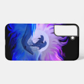 月明かりの中のイルカ SAMSUNG GALAXYケース (裏面横)