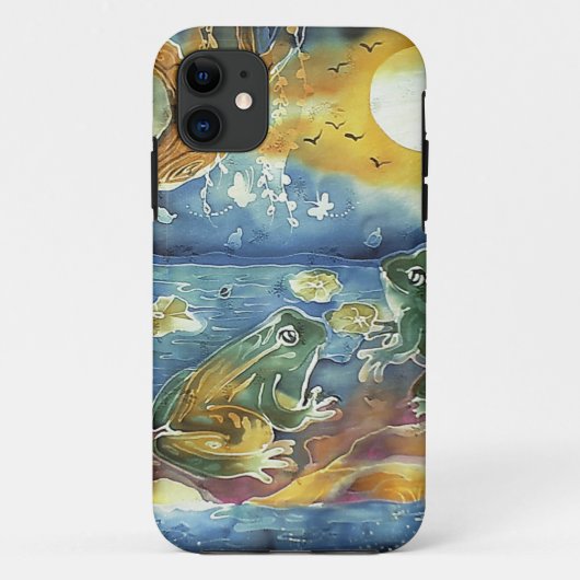 月明かりの中のカエル絵画たち Case-Mate iPhoneケース (裏面)