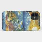月明かりの中のカエル絵画たち Case-Mate iPhoneケース (裏面(横))