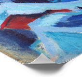 月明かりの中のキルヒナーの冬の風景 ポスター (角)