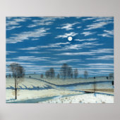 月明かりの中のヘンリー・ファラーの冬の風景 ポスター (正面)