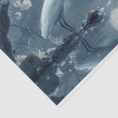 月明かりの中のモノクロクレーン 薄葉紙 (詳細)