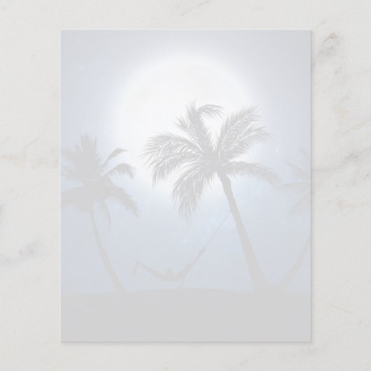 月明かりの中のヤシの木 (裏面)