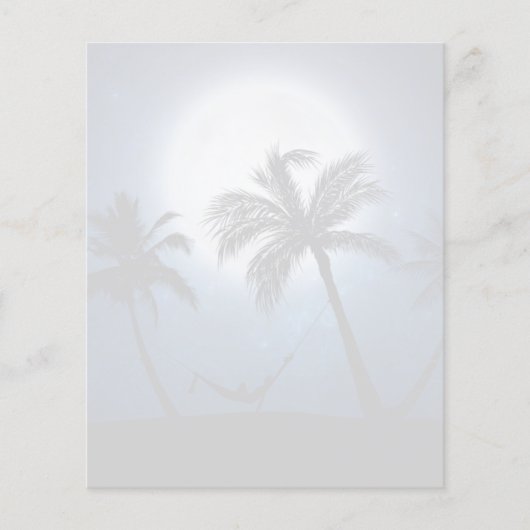 月明かりの中のヤシの木 (正面)