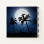 月明かりの中のヤシの木 ノートブック (裏面)