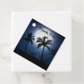 月明かりの中のヤシの木 フェイバータグ (インサイチュ)