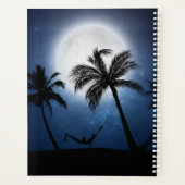 月明かりの中のヤシの木 プランナー手帳 (裏面)