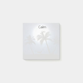 月明かりの中のヤシの木 ポストイット