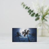 月明かりの中のヤシの木 名刺 (スタンド正面)
