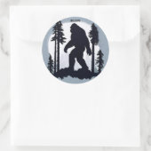 月明かりの中の伝説のビッグフット ラウンドシール (バッグ)