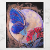 月明かりの中の妖精の食べ物やワインラベルセット ワインラベル (シングルラベル)