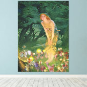 月明かりの中の妖精 キャンバスプリント (インサイチュ (ウッドフロア))