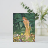 月明かりの中の妖精 ポストカード (スタンド正面)