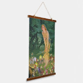 月明かりの中の妖精 吊り下げ型タペストリー (傾斜あり)