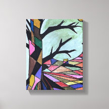 月明かりの中の孤独な木