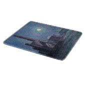 月明かりの中の工場（都市景観） （ルース） カッティングボード (角)