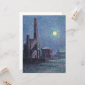 月明かりの中の工場(都市景観) (ルース) カード (正面/裏面インサイチュ)