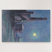 月明かりの中の工場（都市景観） （ルース） ジグソーパズル (横)