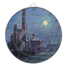 月明かりの中の工場（都市景観） （ルース） ダーツボード