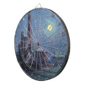 月明かりの中の工場（都市景観） （ルース） ダーツボード (正面右)