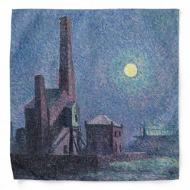 月明かりの中の工場（都市景観） （ルース） バンダナ
