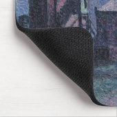 月明かりの中の工場（都市景観） （ルース） マウスパッド (コーナー)