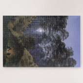 月明かりの中の森の中 – フリードリヒ ジグソーパズル (横)