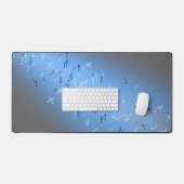 月明かりの中の楽譜 デスクマット (キーボード&マウス)