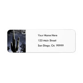 月明かりの中の武装した砂漠のSaguaro 5 ラベル (正面)