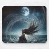 月明かりの中の海 マウスパッド (正面)