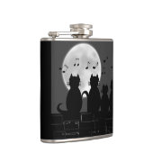 月明かりの中の猫 フラスク (右)