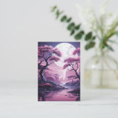 月明かりの中の紫の森 名刺 (スタンド正面)