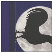 月明かりの中の鶏 ファブリック (クローズアップ)