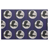 月明かりの中の鶏 ファブリック (ファットクウォーター)