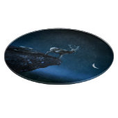 月明かりの中の鹿 カッティングボード (角)