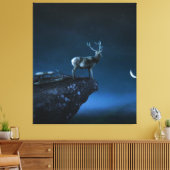 月明かりの中の鹿 キャンバスプリント (インサイチュ (リビング))