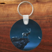 月明かりの中の鹿 キーホルダー (裏面)