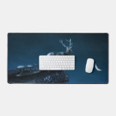 月明かりの中の鹿 デスクマット (キーボード&マウス)