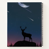 月明かりの中の鹿 ノートブック (裏面)