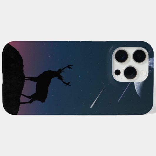 月明かりの中の鹿 Case-Mate iPhoneケース (裏面 (横))