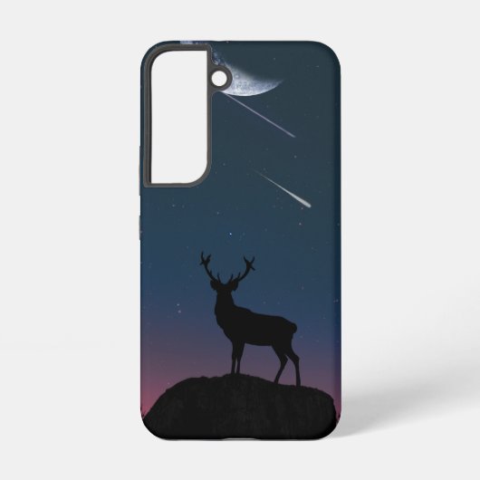 月明かりの中の鹿 SAMSUNG GALAXYケース (裏面)
