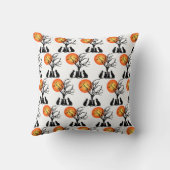 月明かりの中の黒猫 クッション (裏面)