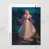 月明かりの中を散歩する ポストカード (正面/裏面)