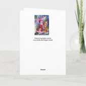 月明かりの中遊でサンタの竪琴 シーズンカード (裏面)