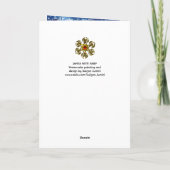 月明かりの中遊でサンタの竪琴 シーズンカード (裏面)