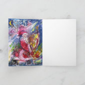 月明かりの中遊でサンタの竪琴 シーズンカード (内部)