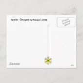 月明かりの中遊でサンタの竪琴 シーズンポストカード (裏面)