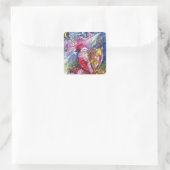 月明かりの中遊でサンタの竪琴 スクエアシール (バッグ)