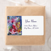 月明かりの中遊でサンタの竪琴 ラベル (インサイチュ)