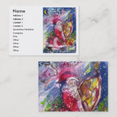 月明かりの中遊でサンタの竪琴 名刺 (正面/裏面)